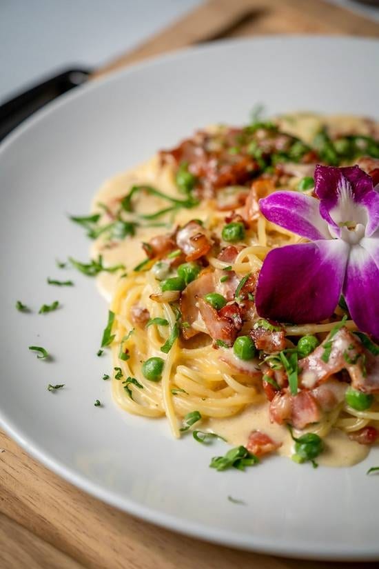 Fettuccine Carbonara.