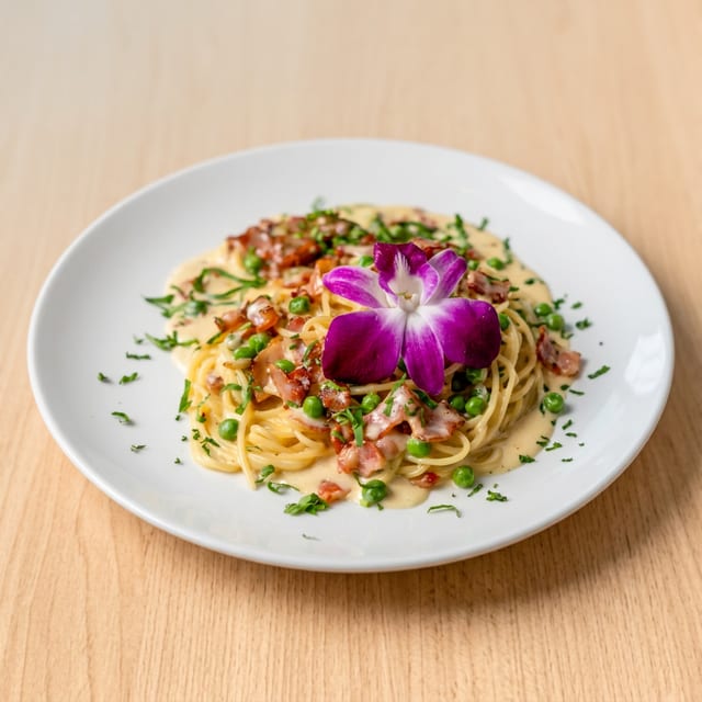 Fettuccine Carbonara.